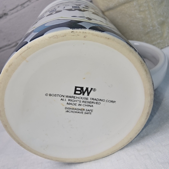 Boston Warehouse Blue and White Mug - Picture 5 of 7